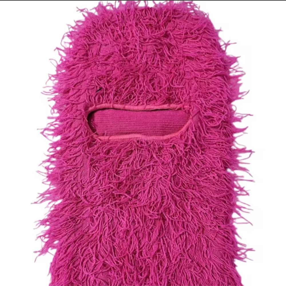 Fuzzy Pink Balaclava